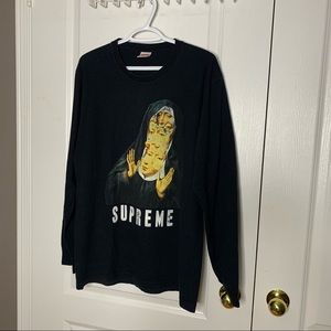 Supreme nun long sleeve tee size large